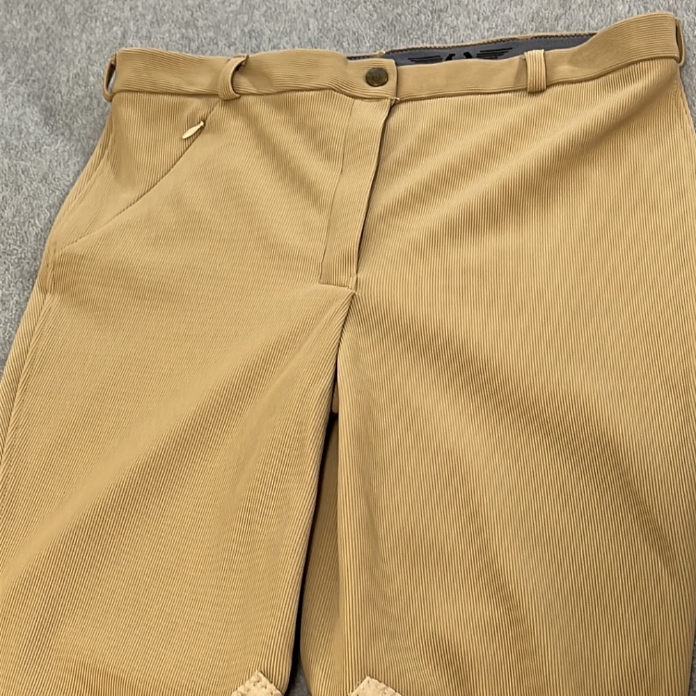 Womens Tuff Rider Equestrian Riding Breeches Pants Size 32 Ribbed - Picture 7 of 12